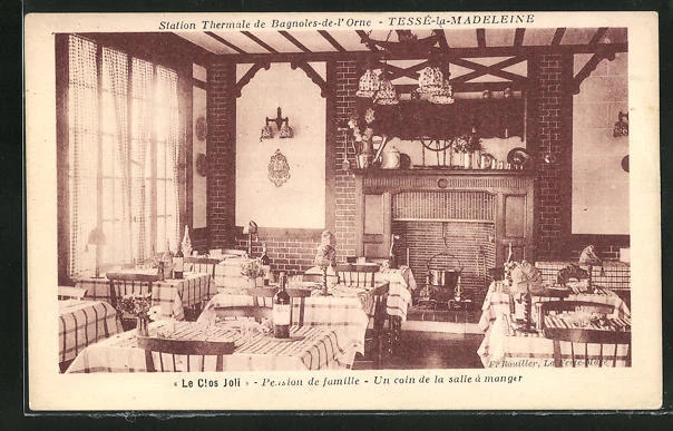 CPA Bagnoles-de-l´Orne, Tessè-la-Madeleine -Le Clos Joli - Pension de familie,