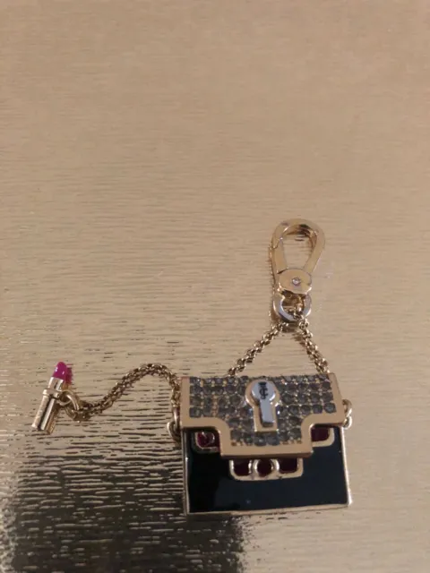 JUICY COUTURE KEY Ring Fob Purse Charm BIG Engagement Ring Square Stone New  $144.50 - PicClick