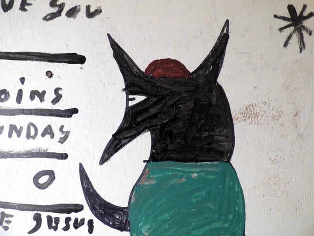 R A Miller Folk Art Paint on Wood ORIGINAL Acquired Directly from ARTIST 6