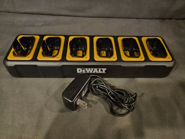DEWALT 6 Port Charger for DXFRS800 Walkie Talkie Two-Way Radio
