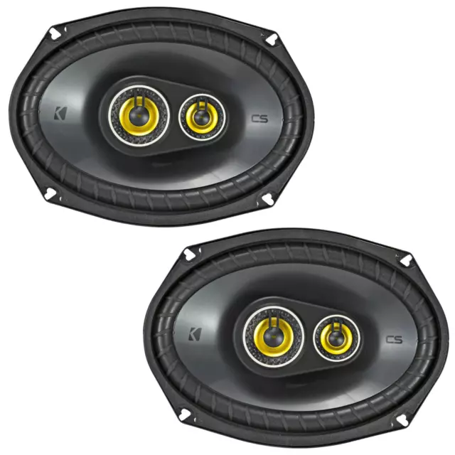 Kicker CSC6934 CS Series 6x9" 3 Way Car Parcel Shelf Coaxial Speakers 150w RMS
