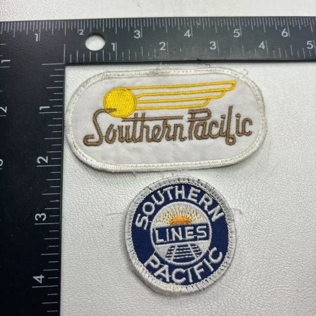 VTG Patch Lot Of 2 SOUTHERN PACIFIC LINES Patches (Train Railroad Railway) 39KC