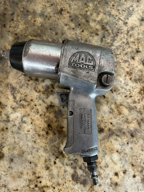 Mac Tools 3/8 drive Air Ratchet & 1/2 drive Air Impact Made In Japan. Good Cond 2