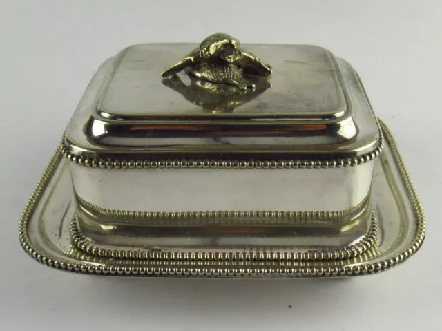 Victorian Silver Plated Novelty Sardine Dish By Hirons, Plante & Co, c.1870