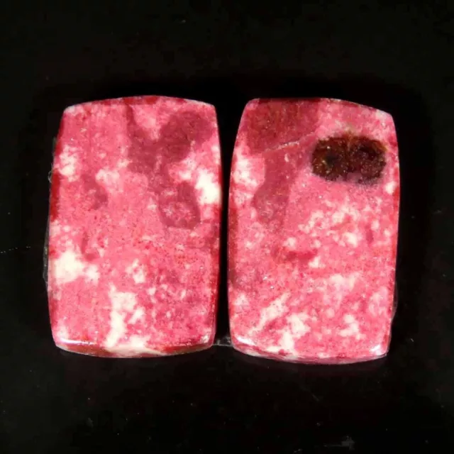 16.30Cts 100%Natural Thulite Matched Pair Cushion Cab 10x15x4mm Loose Gemstone