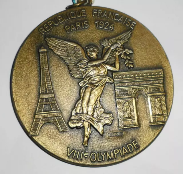 Alte Sport Medaille VIII Olympiade Paris 1924