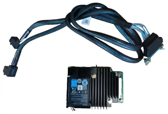 Controlador RAID Dell 0KMCCD PERC H710p Mini Mono SAS + batería / cable de R730