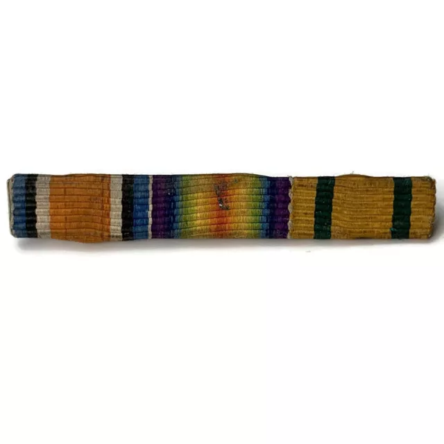 MINIATURE WW1 BRITISH War, Victory & Territorial Medal Trio Ribbon Bar PIN BACK £11.99 PicClick UK