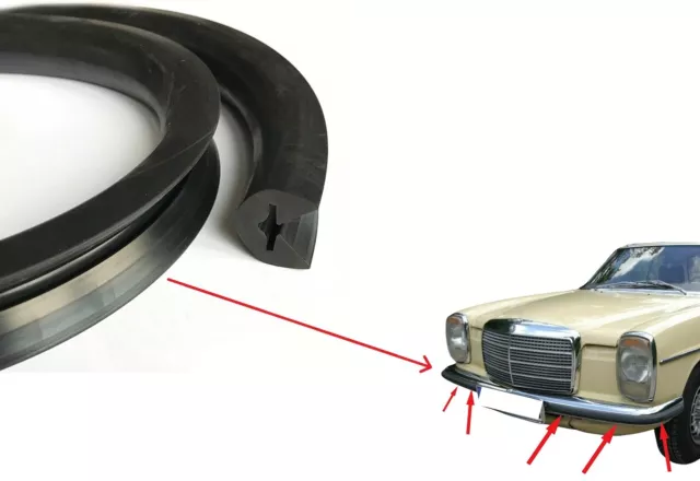 Bande de protection pour pare-chocs Mercedes W123 (635mm) - YTP