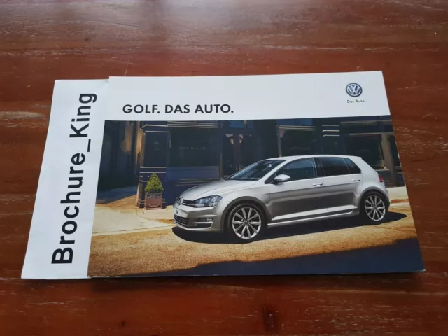 Volkswagen VW Golf Sales Brochure December 2013 (2014 MY) UK Market S SE GT GTI