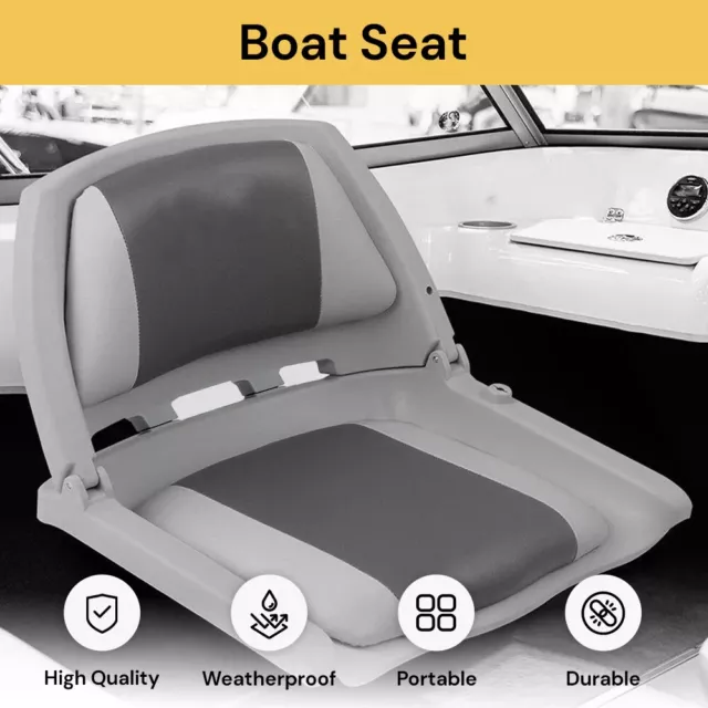 Folding Boat Seats Seat Marine Seating Set All Weather Swivel Fishing Cushion