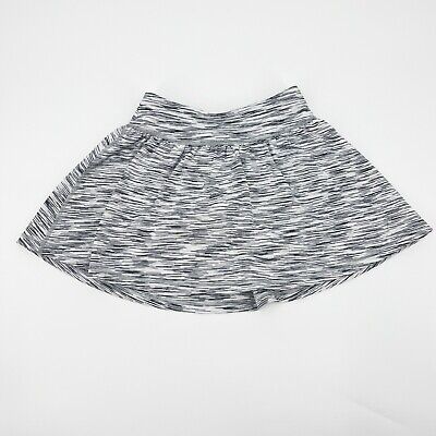 Zella Girl's M (8/10) Black & White Space Dye Skort Skirt Activewear Tennis