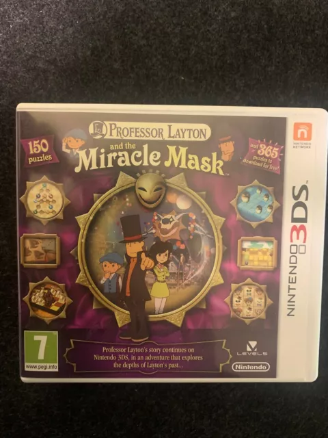Professor Layton and the Miracle Mask (Nintendo 3DS, 2012) - European Version