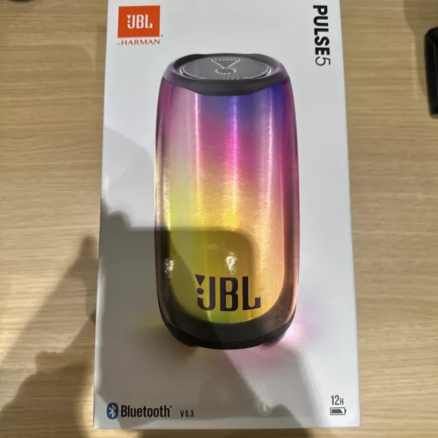 JBL Pulse 5, Lautsprecher (schwarz, Bluetooth, USB-C) NEU und OVP mit Rechnung 2