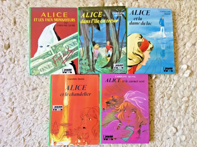 Caroline Quine * Alice * Lot 4/4 de 5 Volumes * Hachette Années 70 * Bon Etat