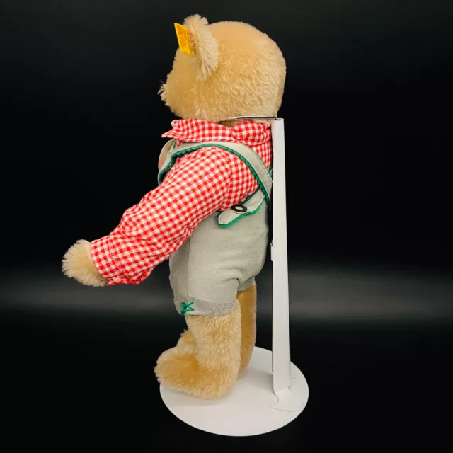 STEIFF TEDDYBÄR MIT LEDERHOSE | 0276/28 | KFS | Jahr 1989 | 28 cm | Sehr gut 2