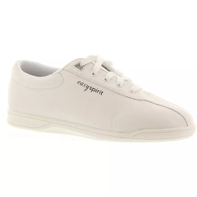 EASY SPIRIT WOMENS AP1 White Leather Sneakers Shoes 10 Medium (B,M ...