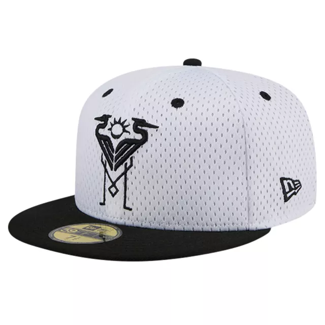 MEN'S NEW ERA Gray Inter Miami CF Throwback Mesh 59FIFTY Fitted Hat $43 ...