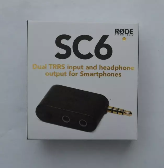 Rode SC6 Dual TRRS input and headphone output for smartphones brand new in box