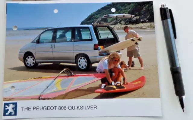 Peugeot 806 Quiksilver MPV Release Foto Bild 2001 seltenes französisches Sammlerstück Geschenk