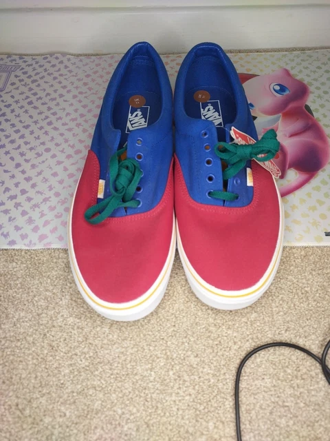 vans yacht vans old skool red and blue