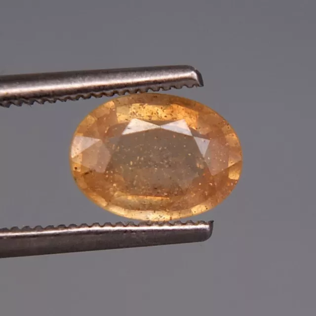 SHOLA Echt 1,39 Ct Natürlicher Orange Gelb Saphir aus Madagaskar