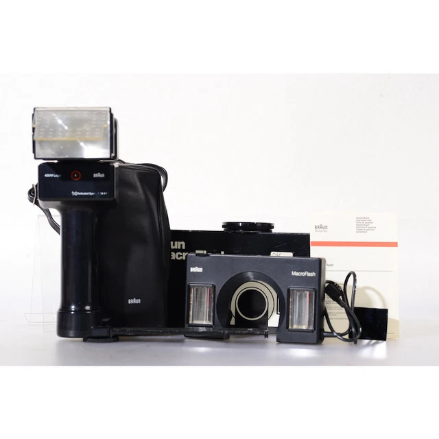 Braun Stabblitz 400M Logic mit MacroFlash - Blitzset - Flash - Blitzgerät