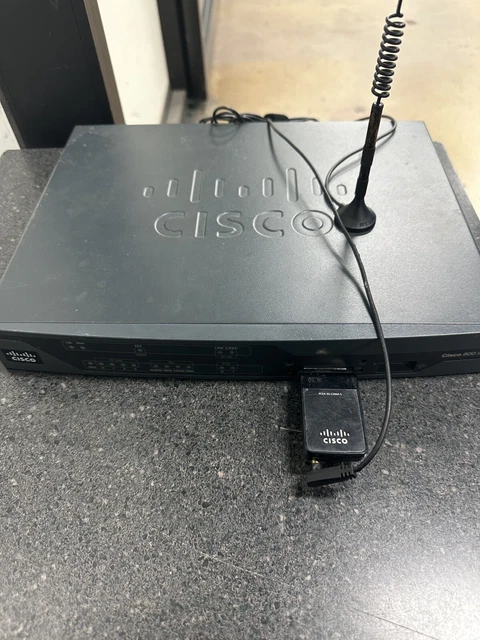 CISCO 881 Ethernet Sec Router w/ Power supply And 3g CDMA ant (CISCO881 ...