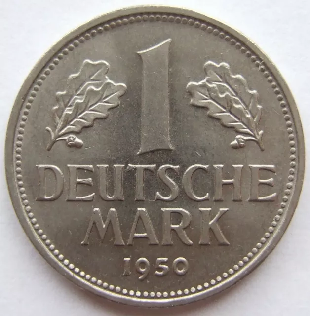 Moneta Rfg 1 Tedesco Marchi 1950 D IN Uncirculated