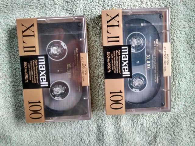Lot 6 Cassettes Audio Maxell UDII Type II (High Bias) - 46, 54, 60, 90 Min - Neuf