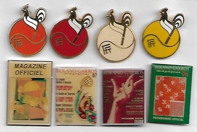 Broche FFT Fédération Française De Tennis – Badge Orange En Forme De Balle, Occasion