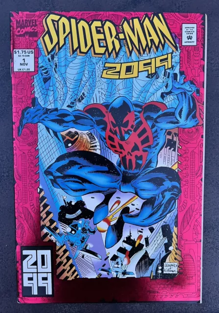 MARVEL SPIDER-MAN 2099 Vol 1 #1 Nov 92 BRIGHT RED FOIL COVER V Nice High Grade!