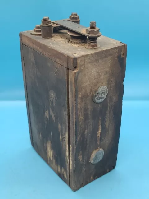 Antique Kingston Ignition Coil Buzz Box As Is Untested Finger Jointed Wood Usa