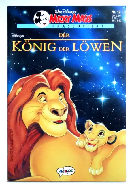 Comic:  Walt Disneys Micky Maus präsentiert Nr. 12 - Der König der Löwen * Z 1