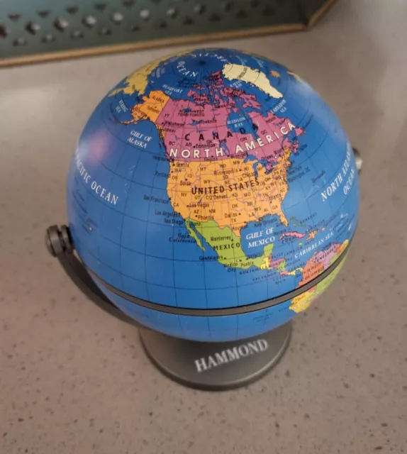 Hammond Globe Desktop Swivel And Tilt 5 Inch Mini Globe