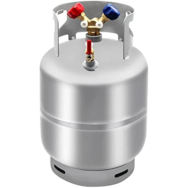 30 LBS Capacity Refrigerant Recovery Tank, 4 Gal 435 Psi Portable Cylinder Tank