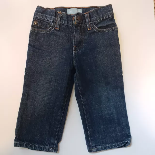 Gap Baby Boy Size 12 - 18 Months Blue Denim Jeans  Original Fit Adjustable Waist