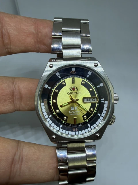 ORIENT SK Crystal automatic 21 jewels Japan men's wrist watch