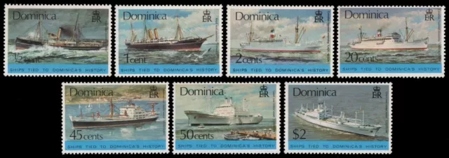 Dominica 1975 - Mi-Nr. 437-443 ** - MNH - Schiffe / Ships