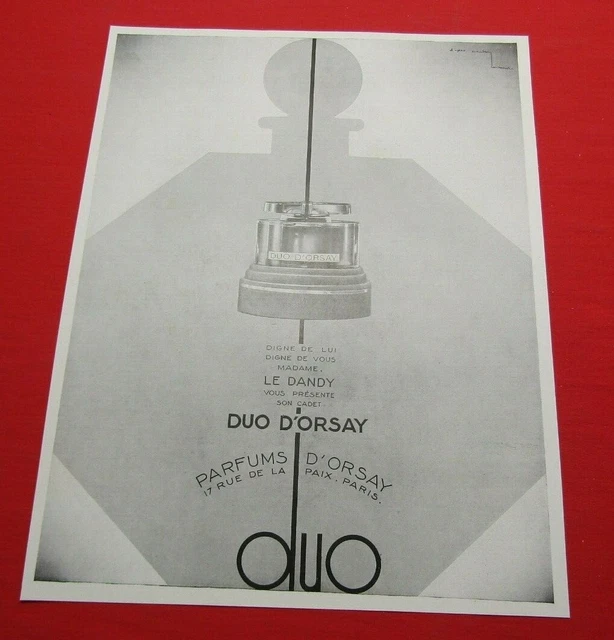 Advertising Pub Publicite Ancienne Advert 13.3 Le Dandy Duo D'orsay A. Casimir