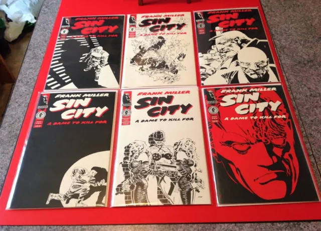 Sin City A Dame To Kill For #1 to #6 Set Frank Miller High Grade Dark Horse