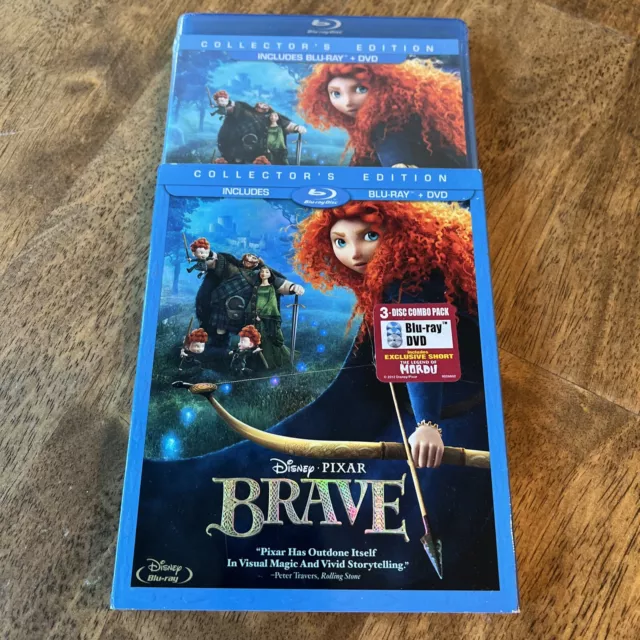 Brave - Collectors Edition 3 Disc Blu Ray & Dvd W/ Slipcover - Same Day Ship