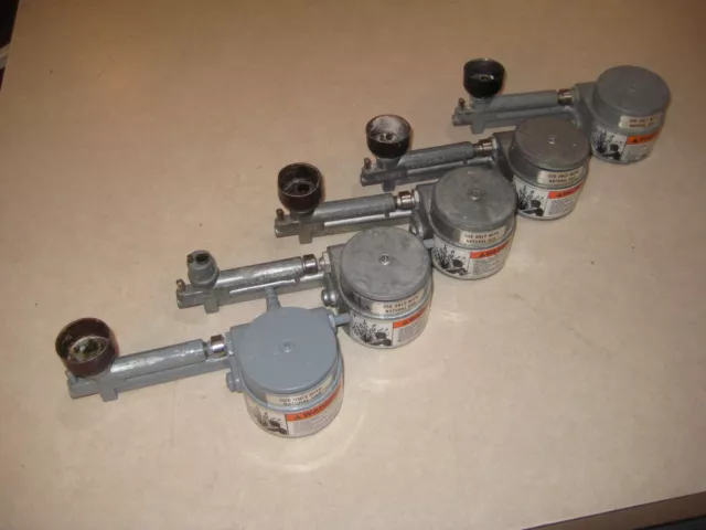 lot of 5 Hanau Touch-O-Matic Mixed Gas -- Bunsen Burner