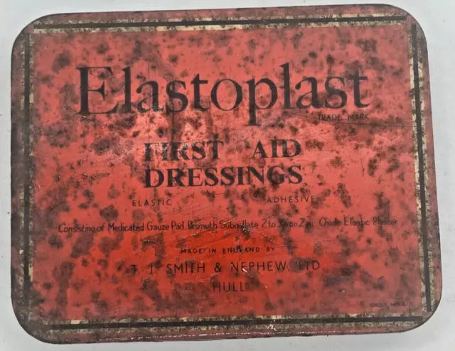 Vintage 'Elastoplast'  First Aid Dressings Tin