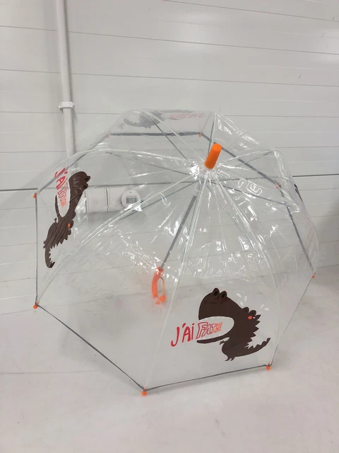 Ombrelli bambini SMATI - ombrello a bastone trasparente a forma di campana - trasparente