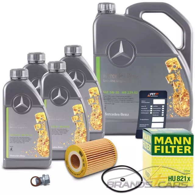 Mann-Filter Ölfilter+Motoröl Für Mercedes C E M R-Klasse W203 W204 W211 W212 Cdi