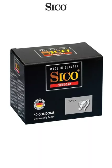 50 Préservatifs Sico S XTra Transparents Haute Qualité 2