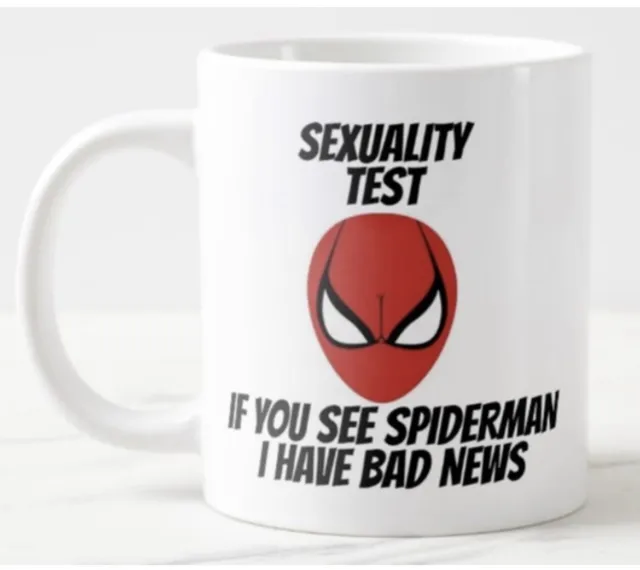 Spider-Man Sexuality Test  - Ceramic Mug