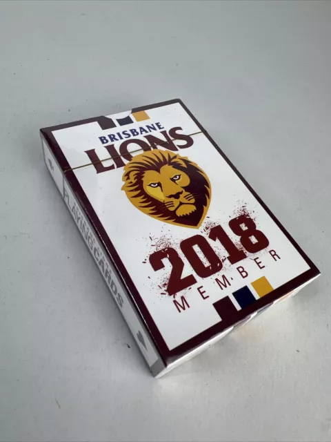 Brisbane Lions 2018 Members Pack Playing Cards New Still Wrapped