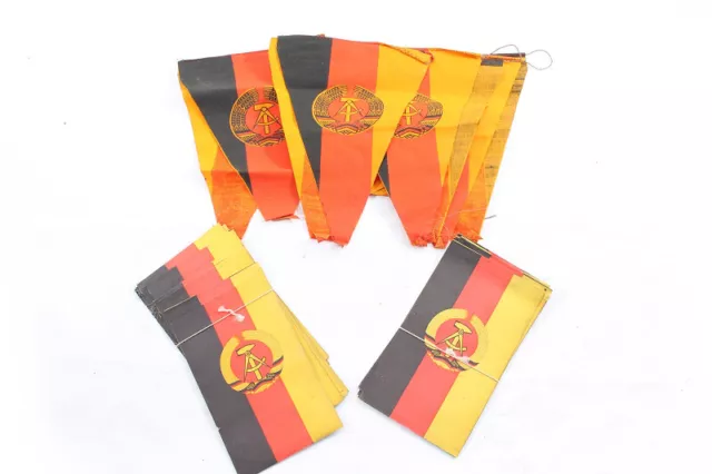 3 Stück DDR Banner Wappen Fahne Emblem Wimpelkette Fahnen Girlande Set